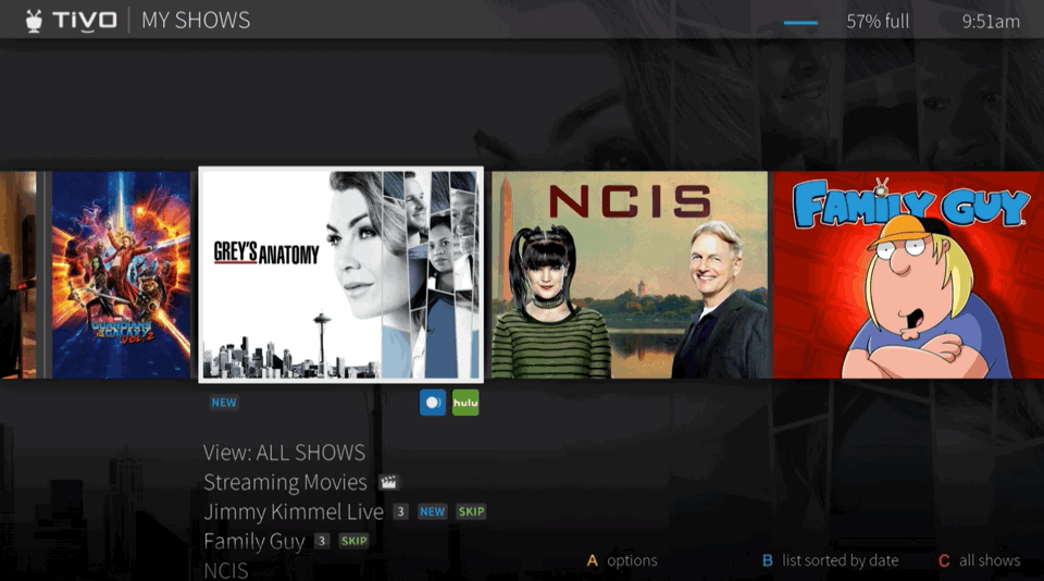 With a DVR you can browse and search content seamlessly across TV and apps all at once