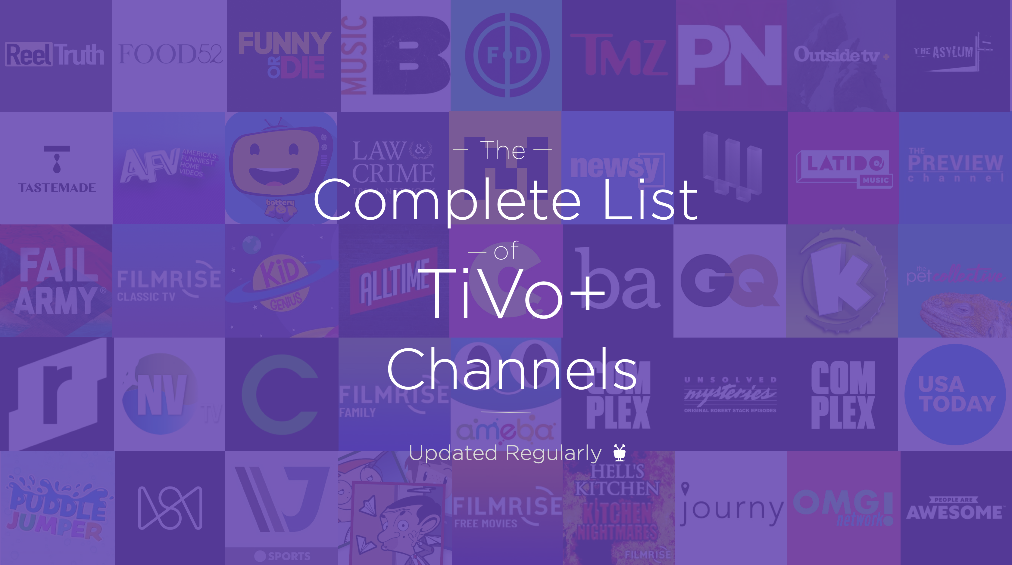 The Complete, Updated List of TiVo+ Channels - TiVo Blog