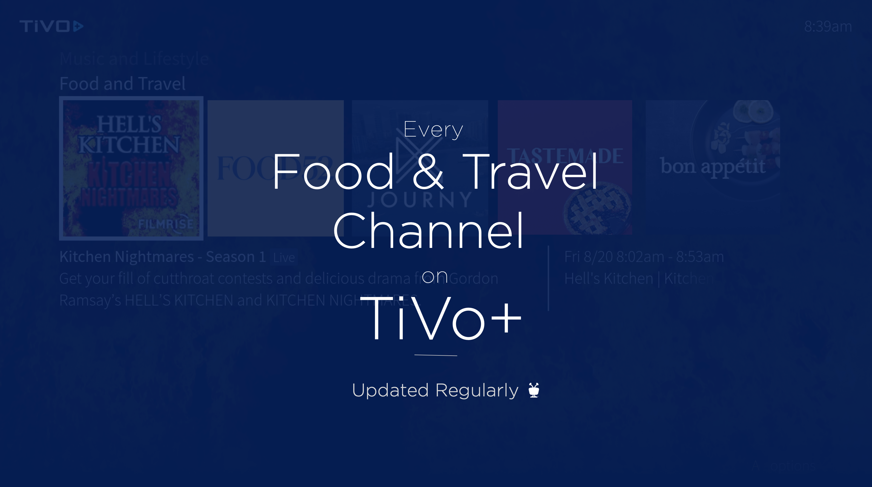 Every Food Travel Channel On Tivo Tivo Blog