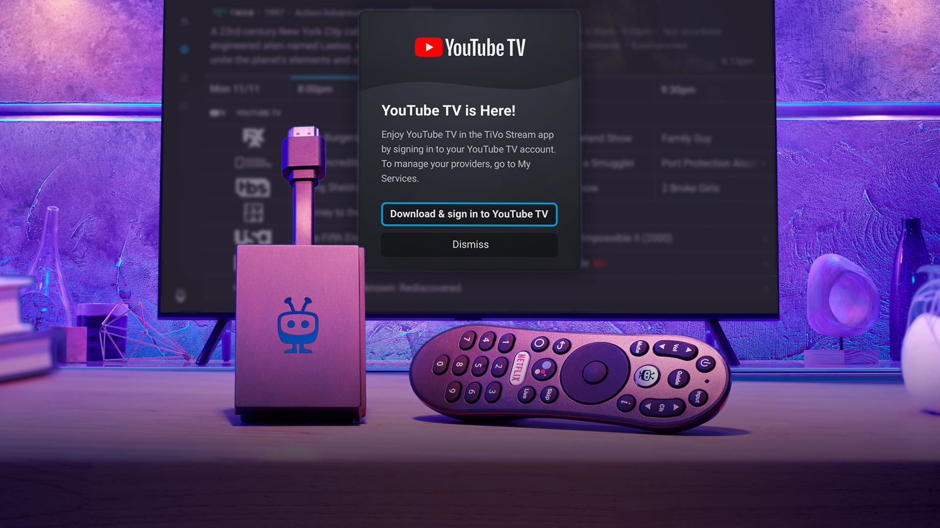 TiVo Bolsters Live, Premium Content Offering with YouTube TV Integration -